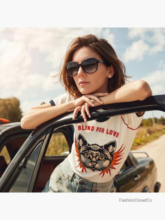 Acetate Oversized Square Polarized Sunglasses UV Protection Retro Trendy